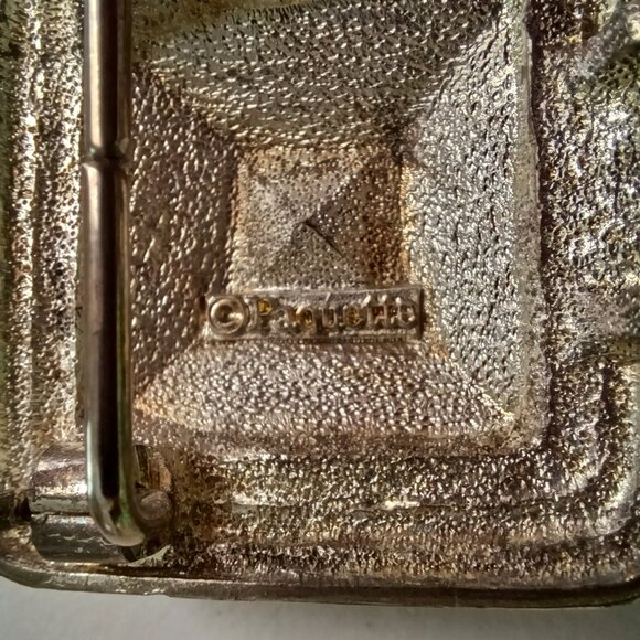 Vintage 80s Douglas Paquette Mixed Metal Buckle + Belt main image 6